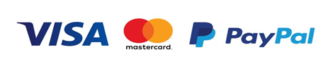 Screenshot of Visa, Mastercard and PayPal logos